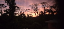 Sunset from the upstairs patio/screen room