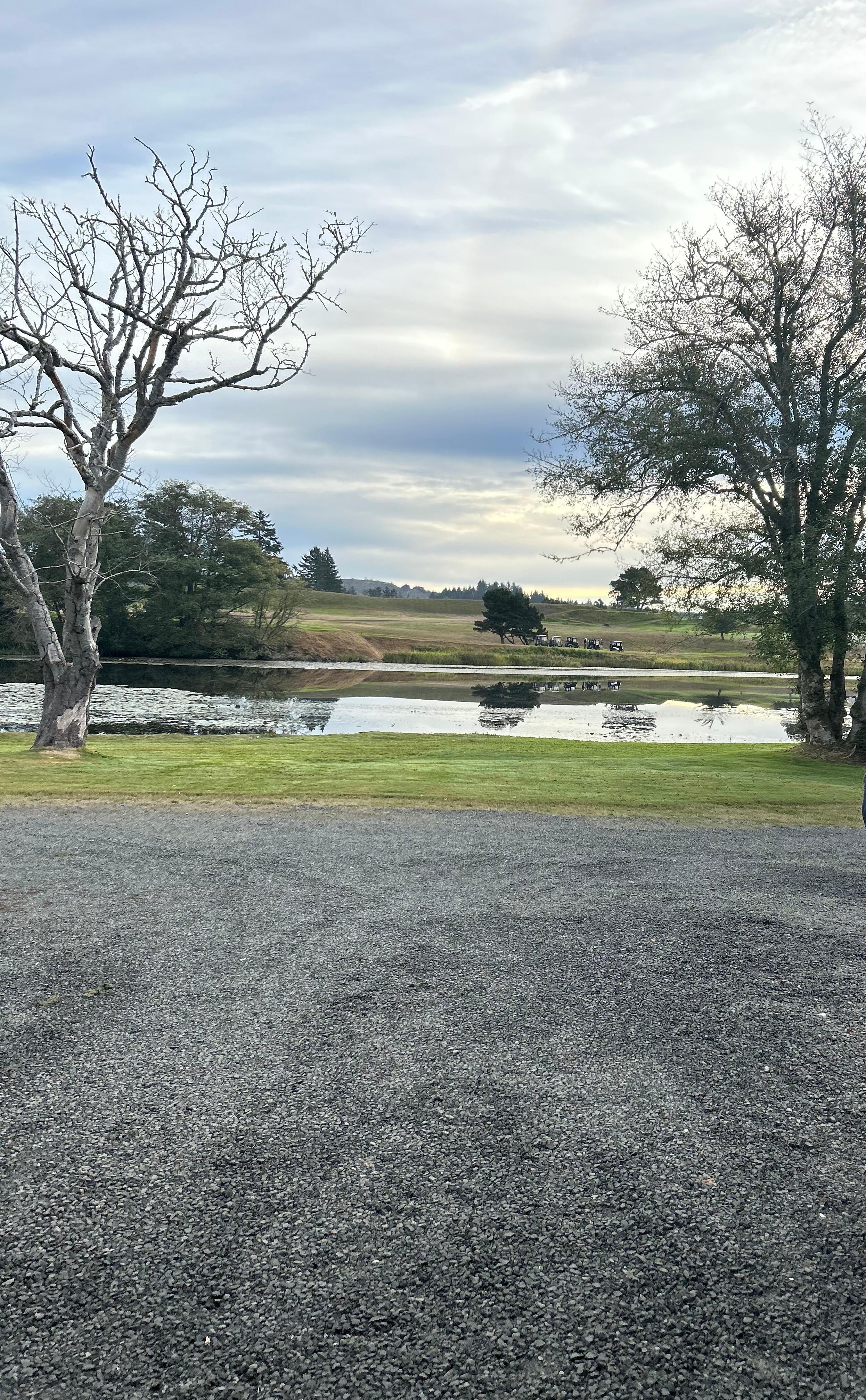 This is the view from the front of the house. 