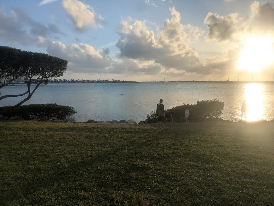 View from the bottom deck.