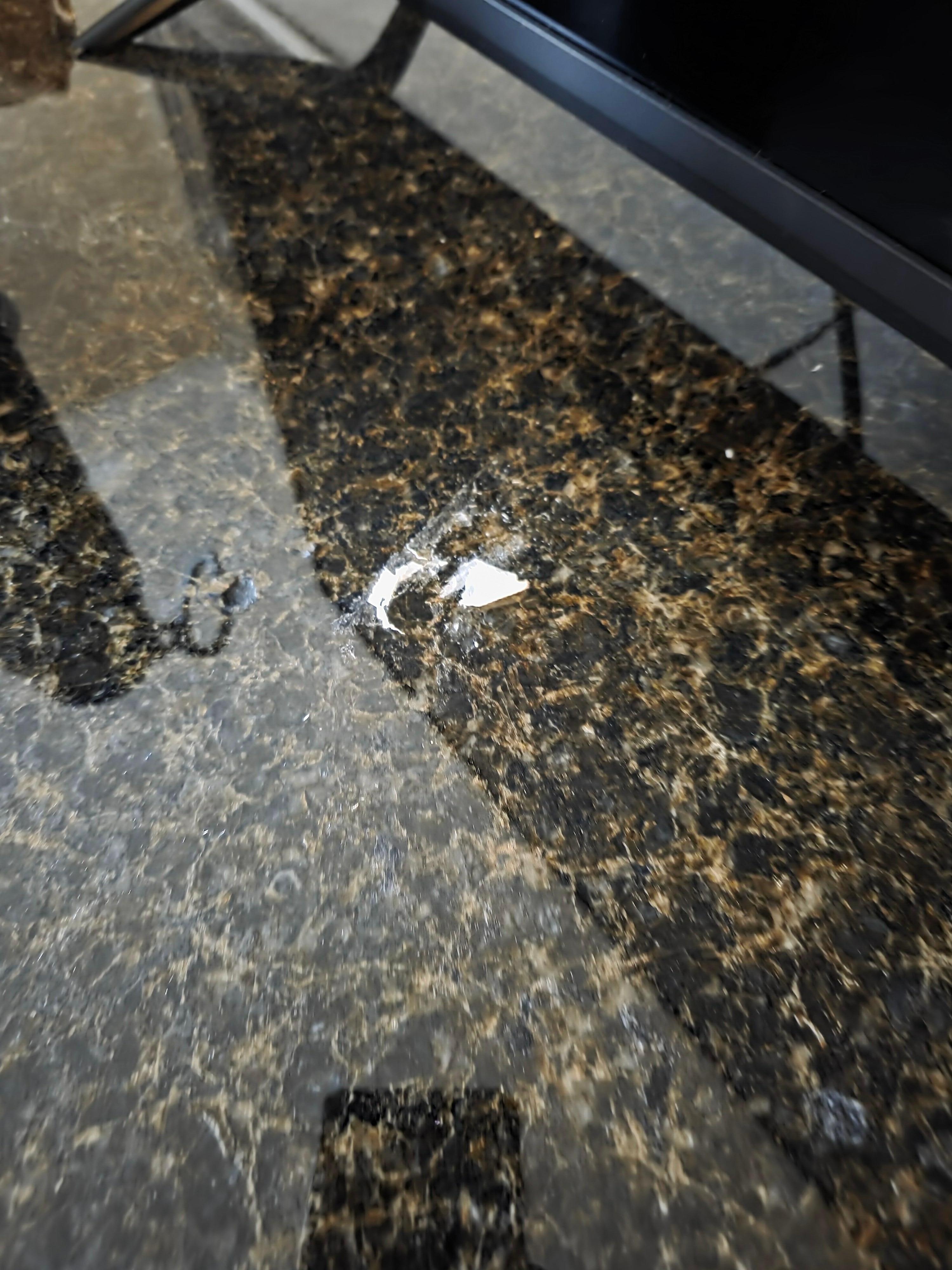 Sticky stuff left on desk top