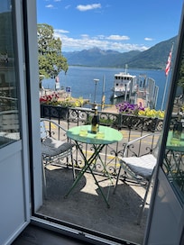 Wonderful front patio facing lake