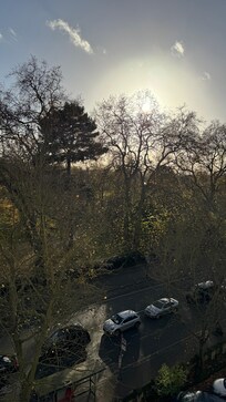 Vista do quarto, de frente para o HydePark