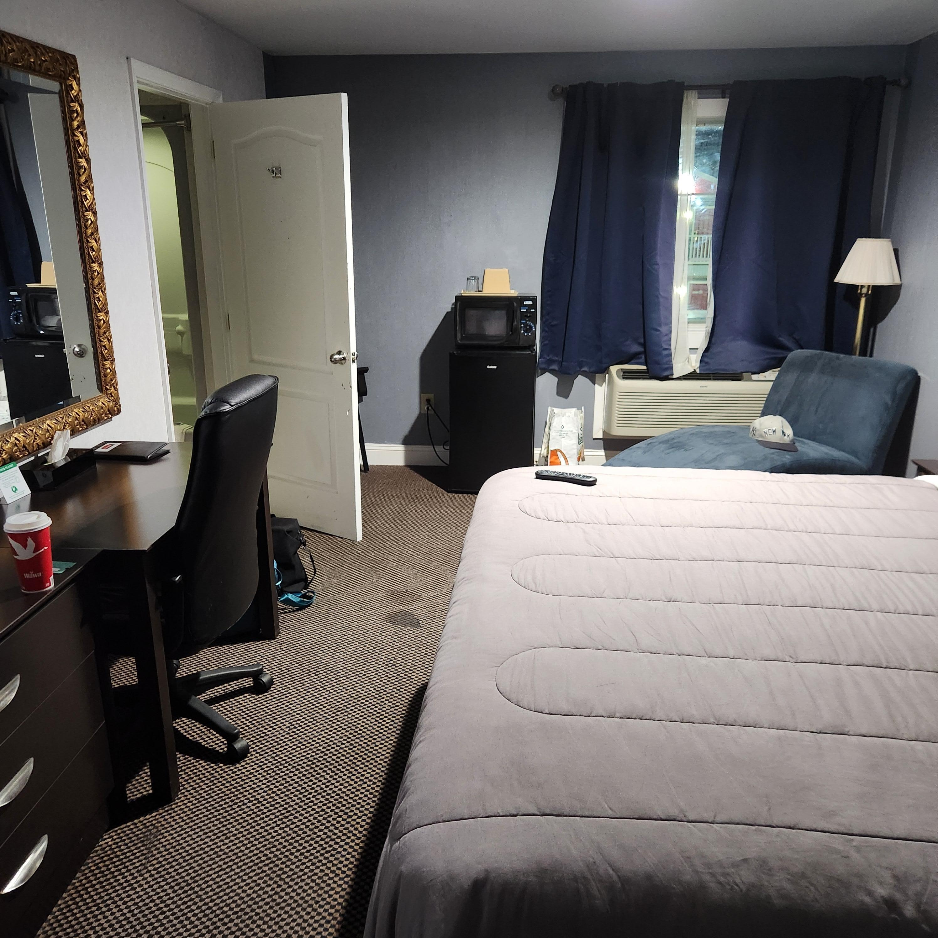Comfortable and spacious, with desk and private bathroom