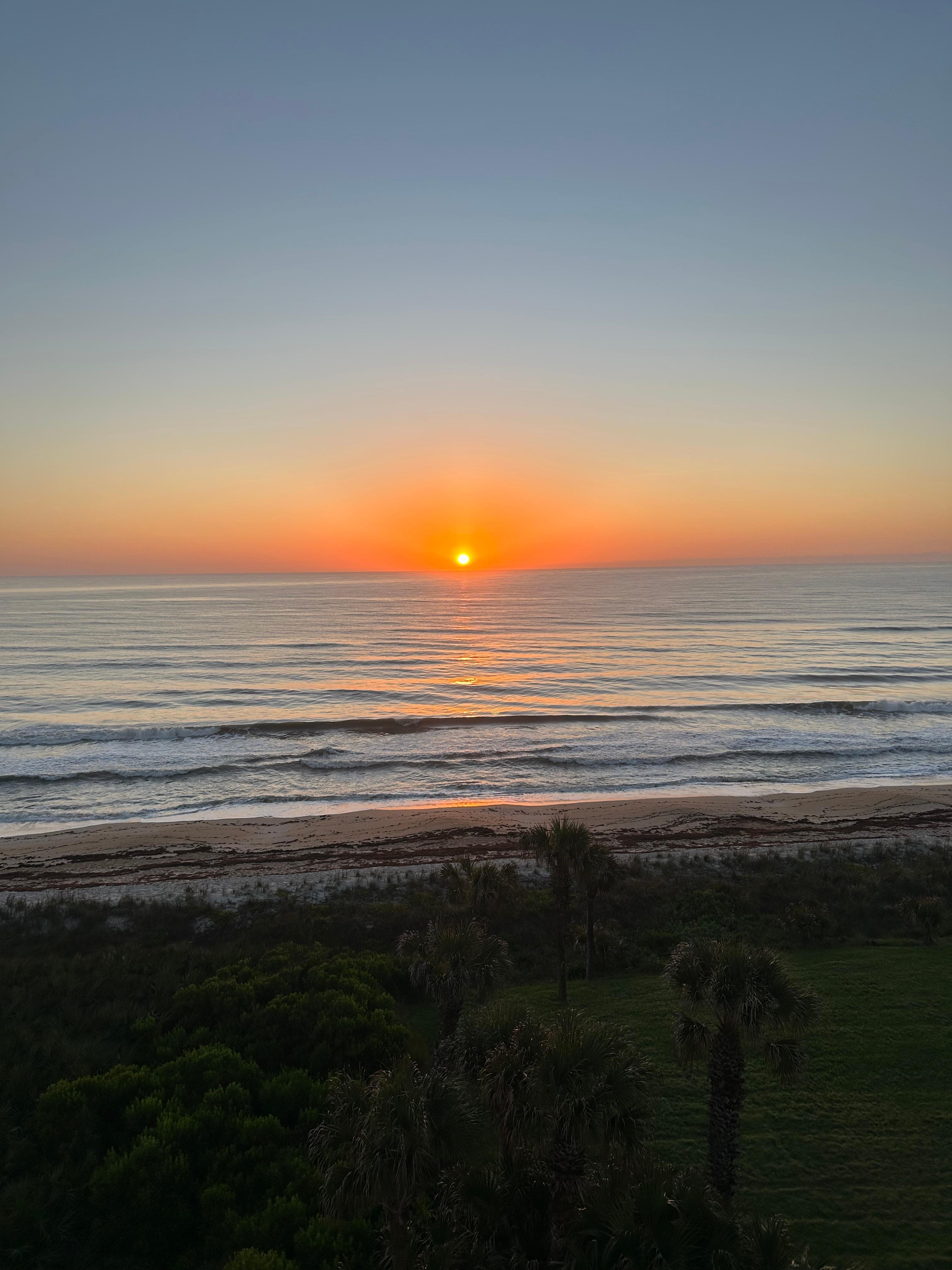 Sunrise from balcony