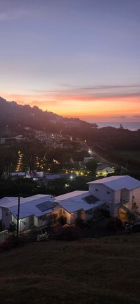 Sunset view from our room