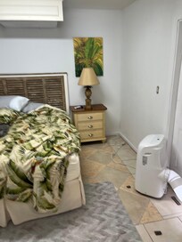 4th bedroom with air conditioner open to outside