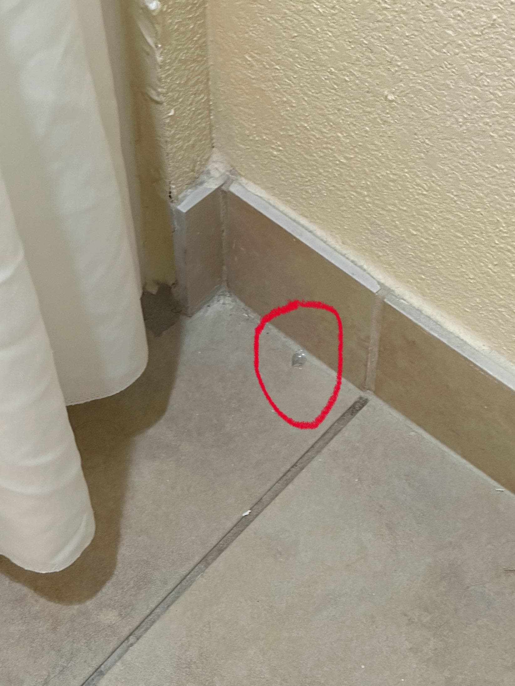 used dirty contact lenses on restroom floor