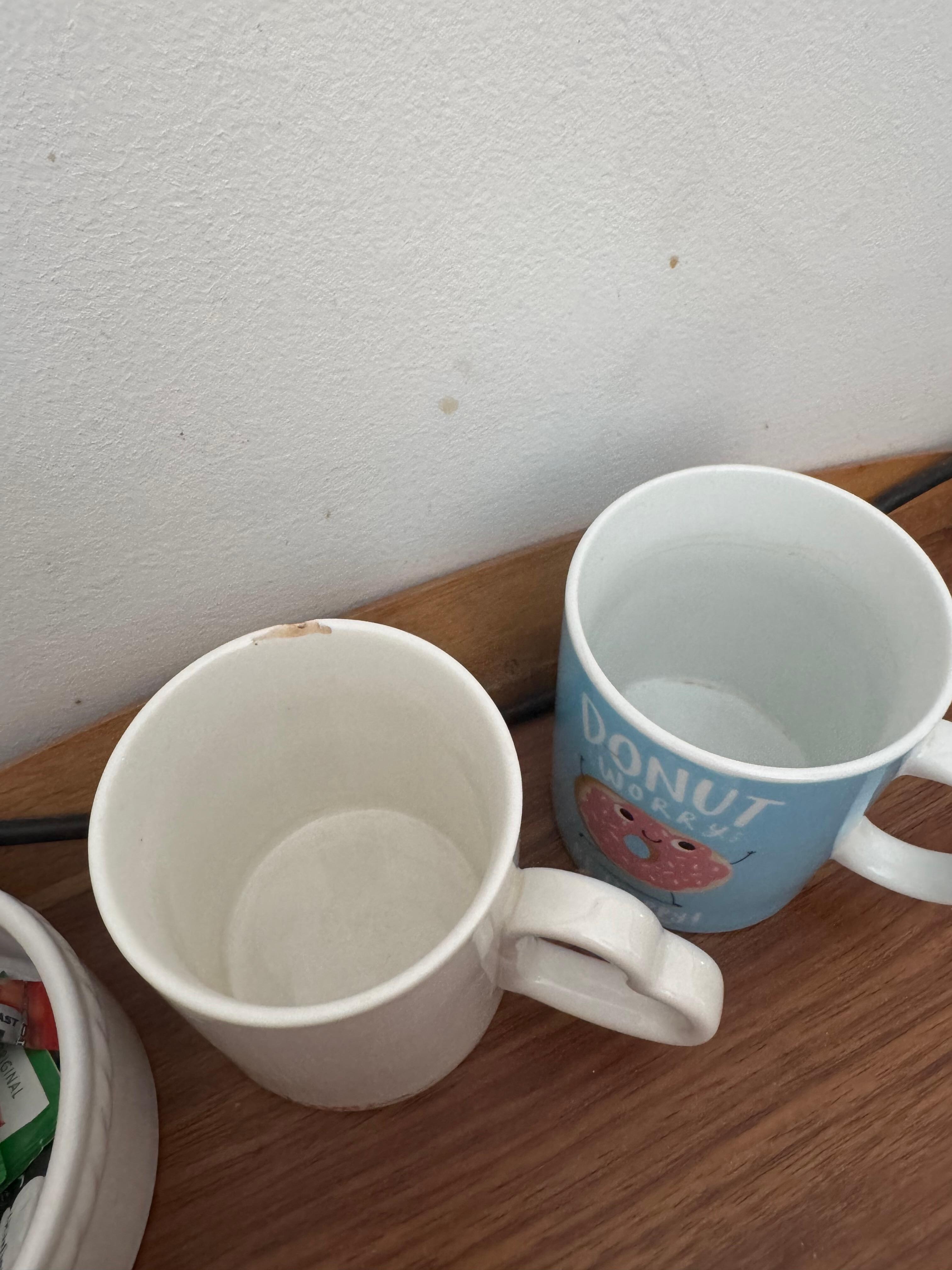 Chipped and dirty mugs