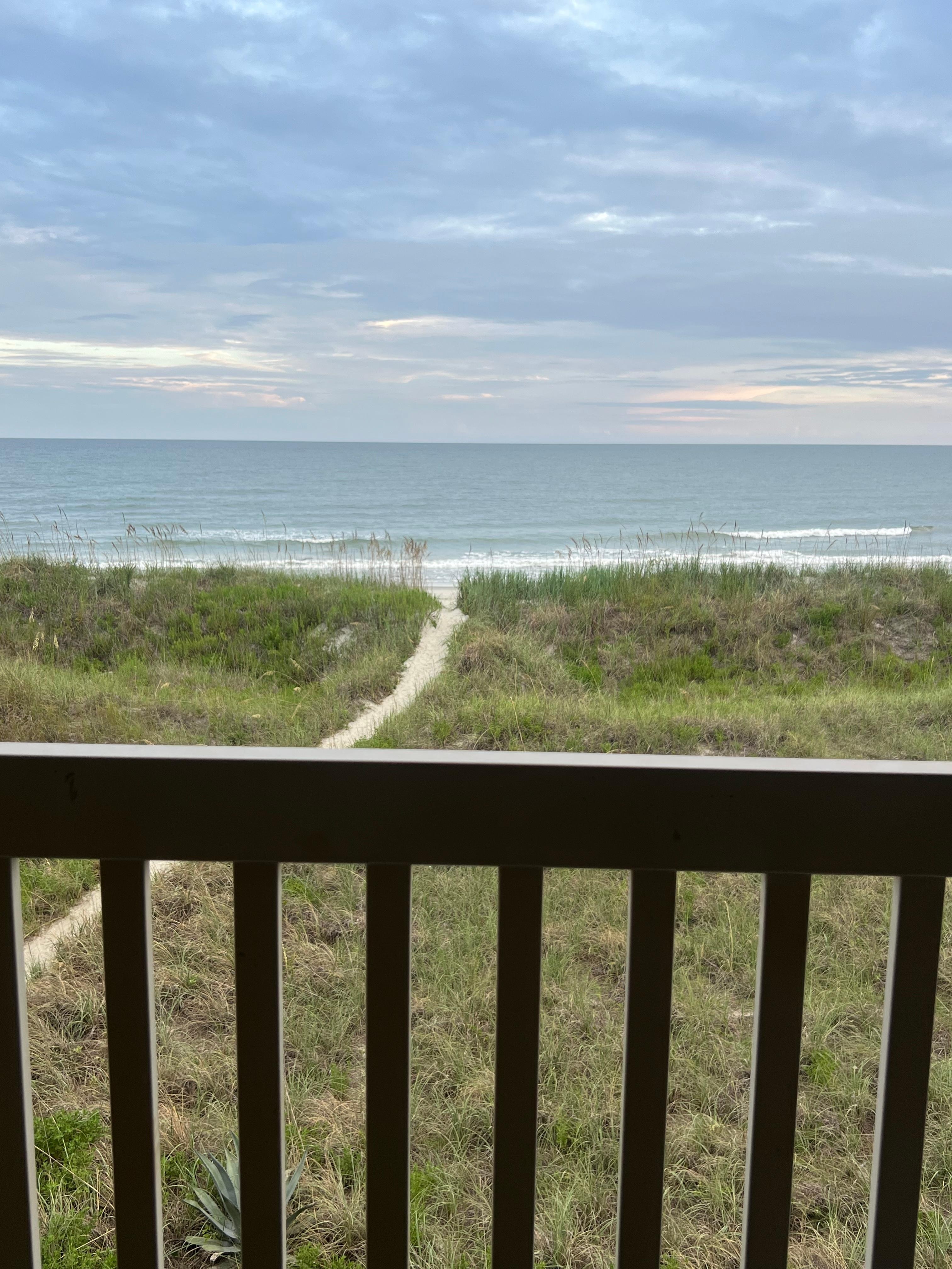 The amazing view from the GIANT balcony!