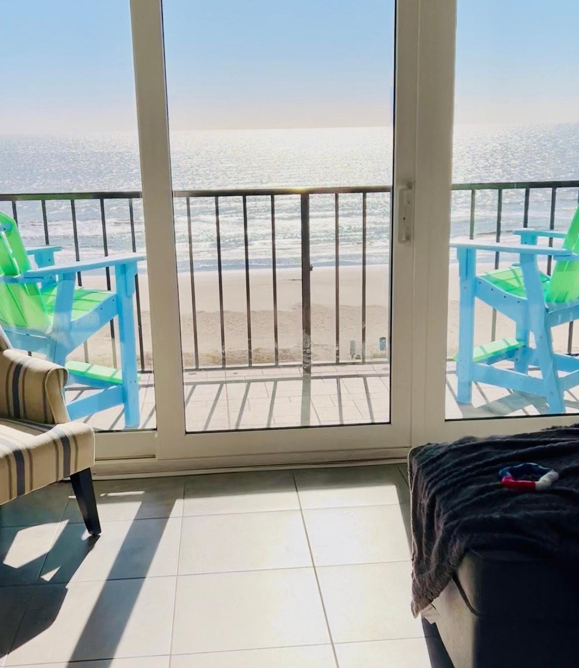 The view from the living room 