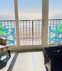 The view from the living room