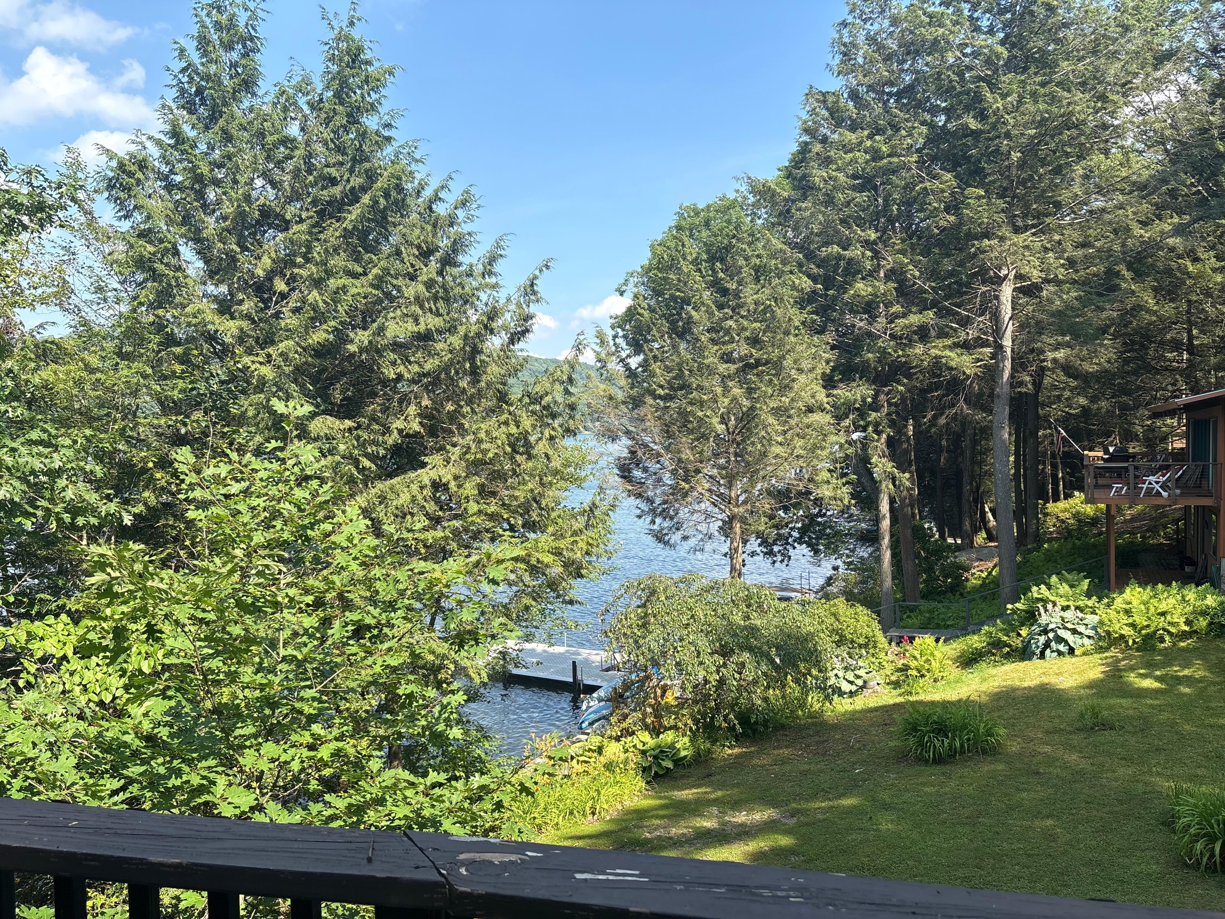 View from the deck