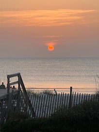 Watched the sunrise from our deck