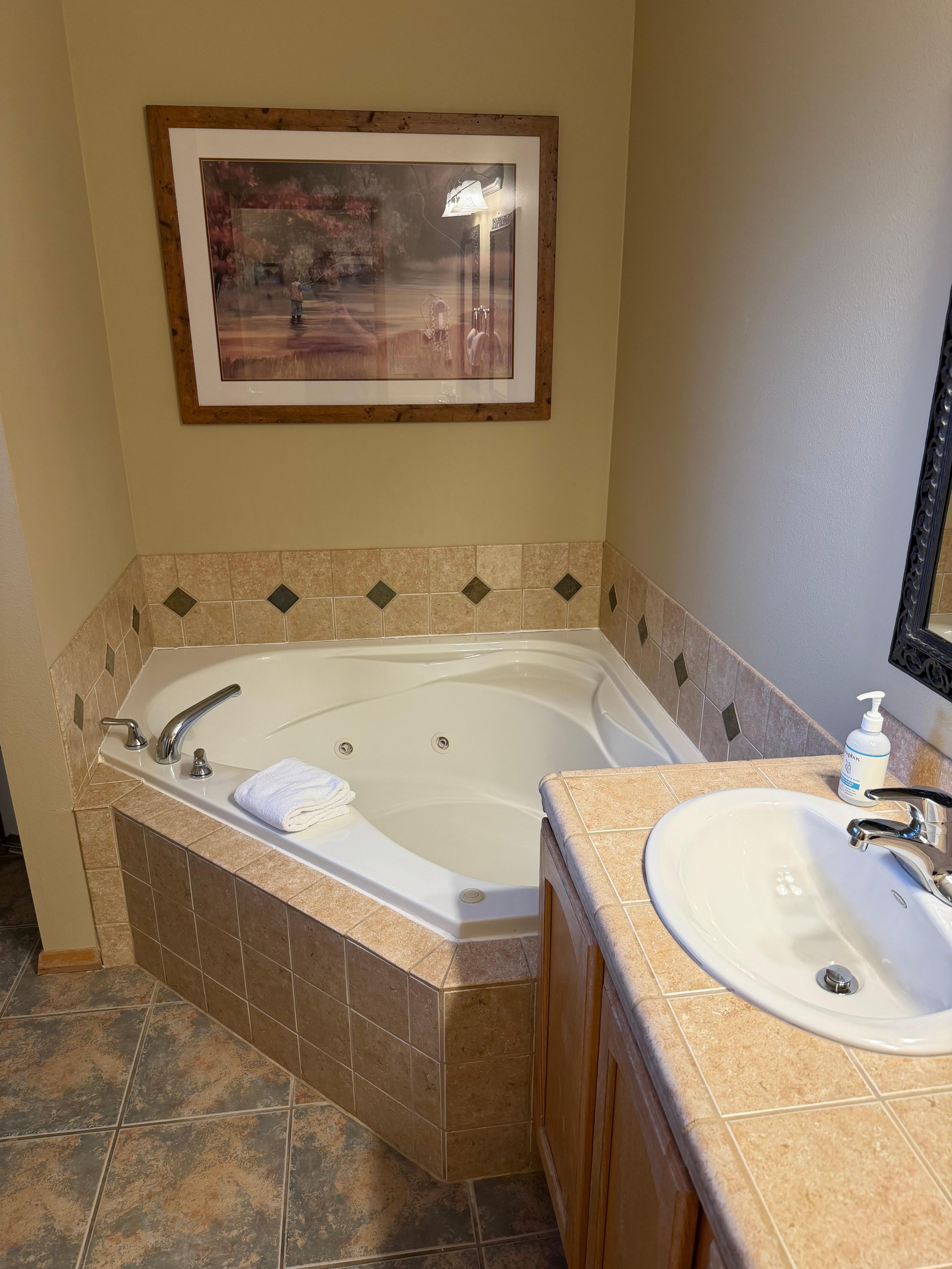 The tub was fantastic! 