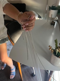 Broken chain from window covering