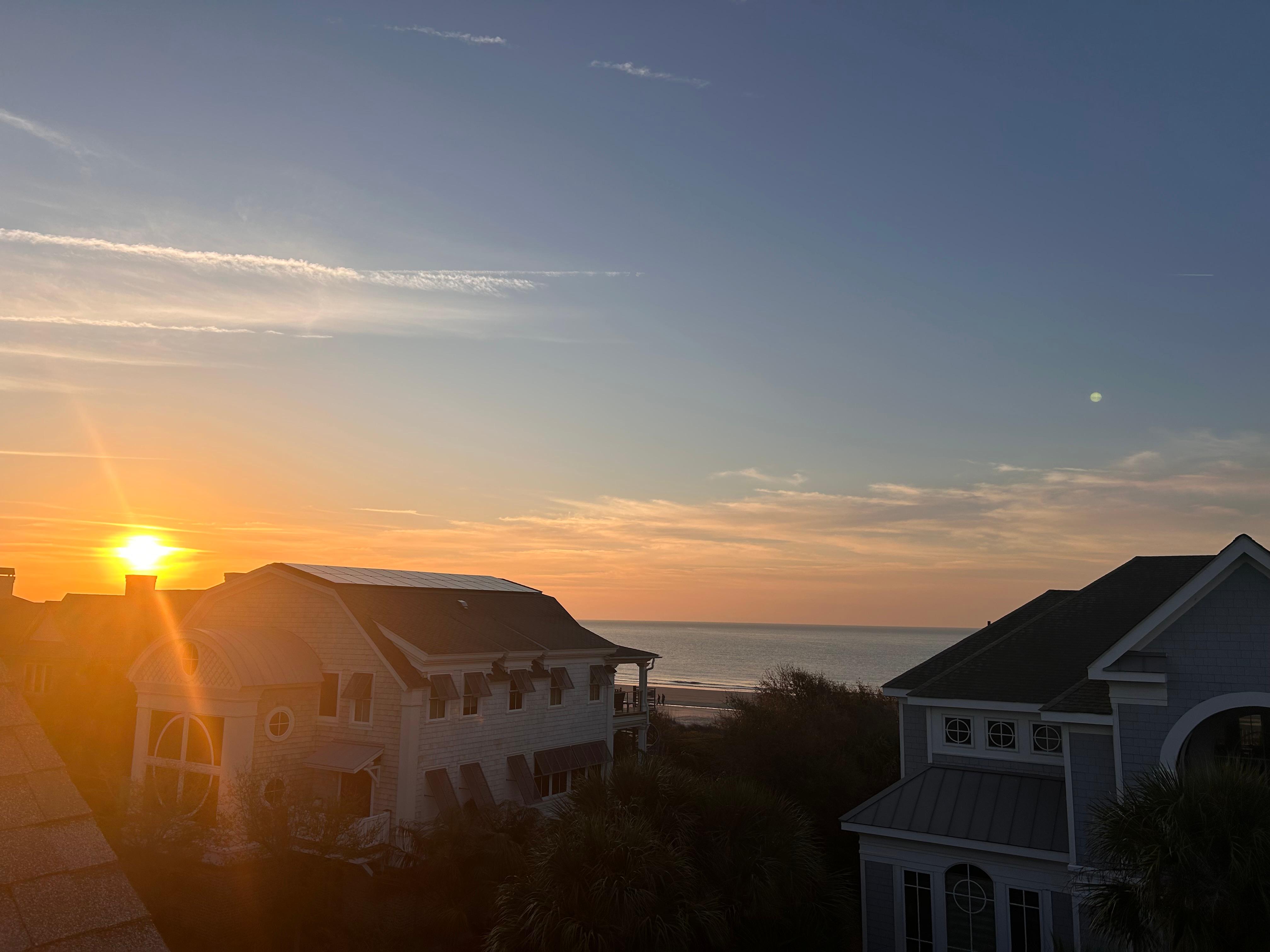 Sunrise from the upper deck 