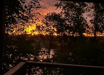 Sunrise view from the deck