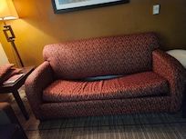 We put pillows underneath the cushion and it was still BAD