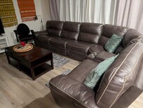 Comfy sectional.