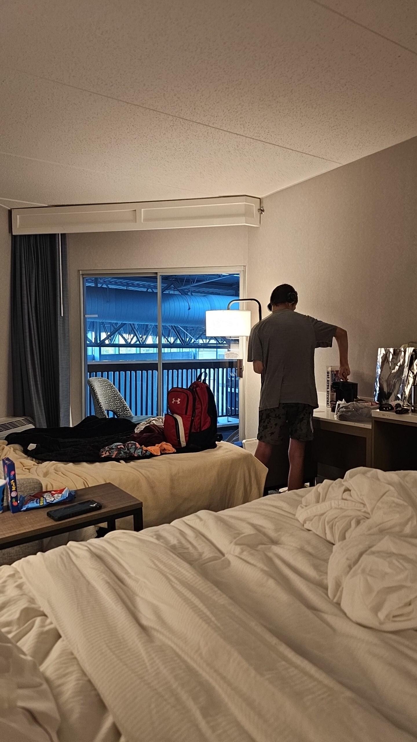 Horrible hid a bed