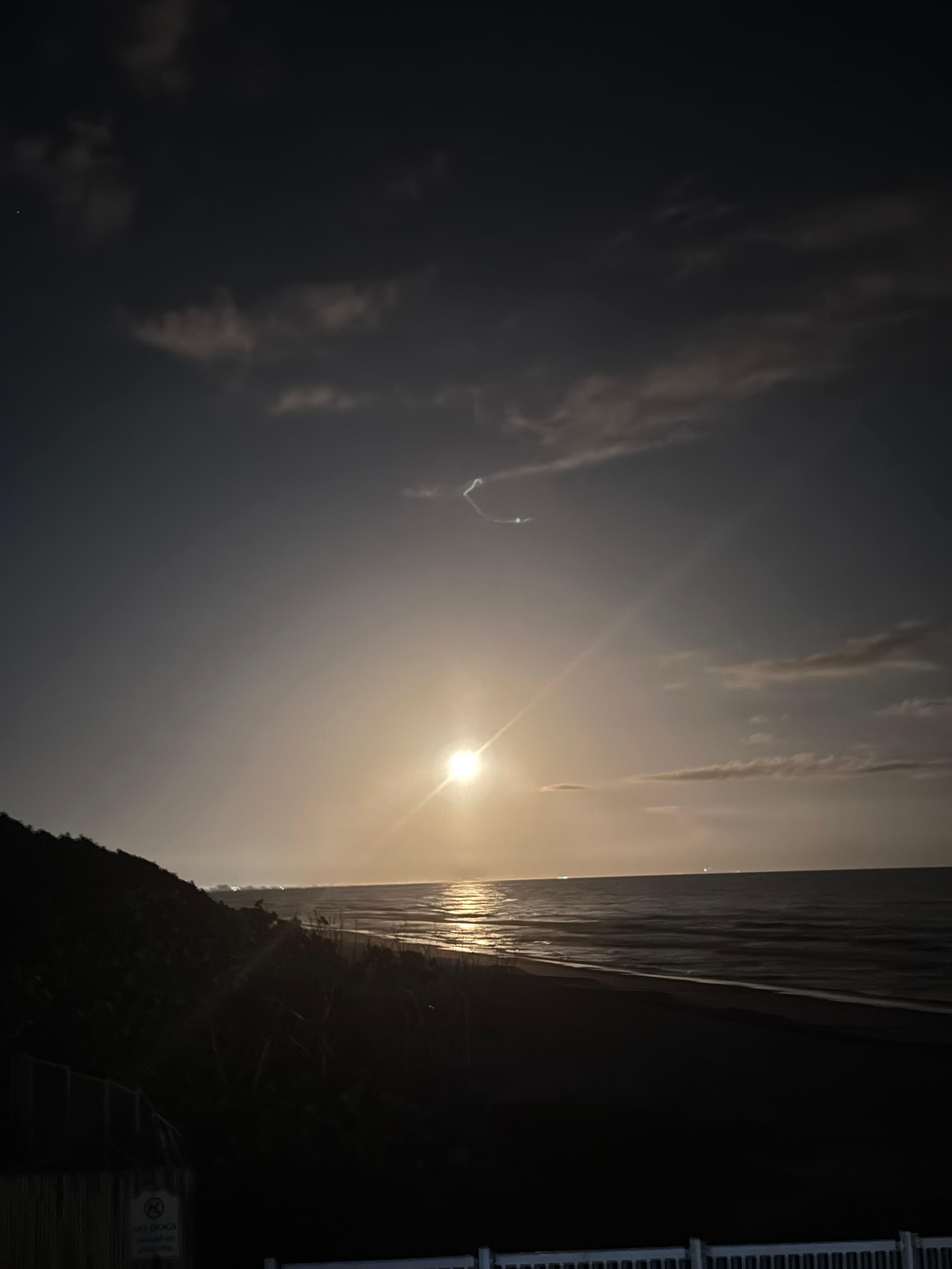 Rocket launch from the balcony