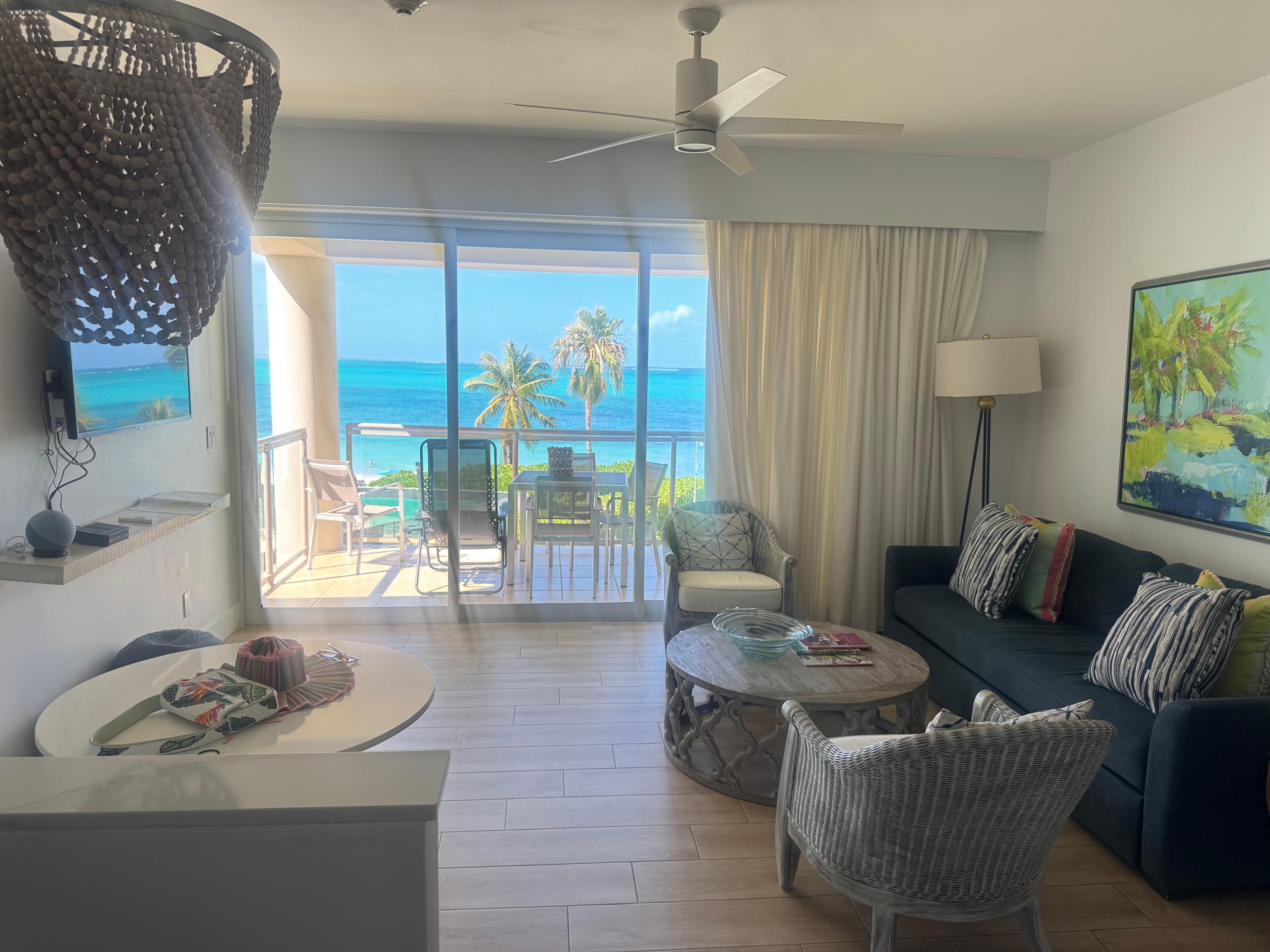 View when you’re standing in the kitchen. 