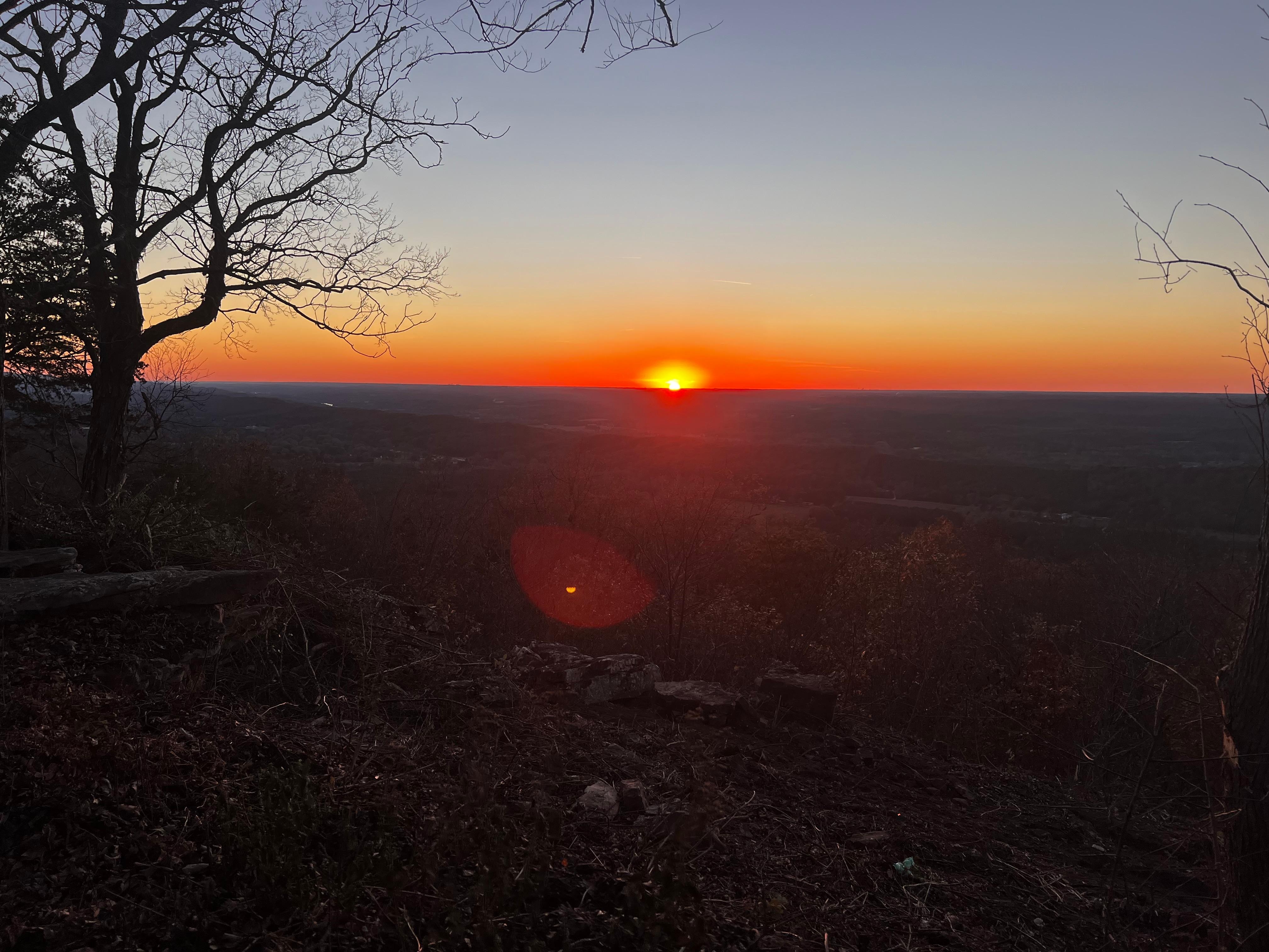 Sunset from top of Lookout Mountain 