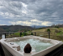 Hot tub with a view