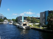Apartment complex right on the river