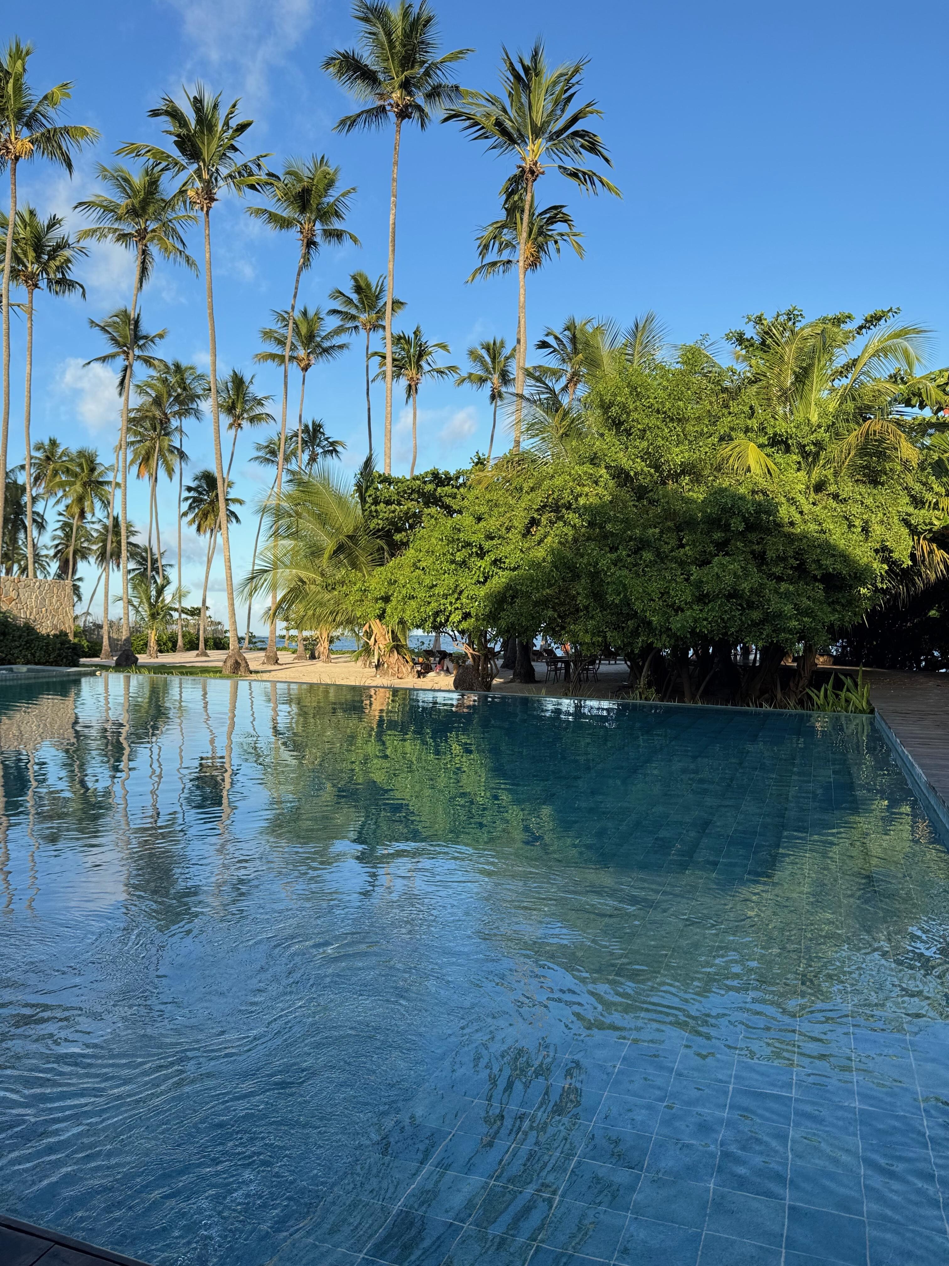 Vista da piscina