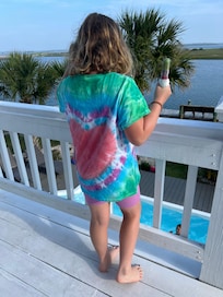 View from the deck of the inlet and sound.