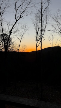 Sunrise from the back deck.