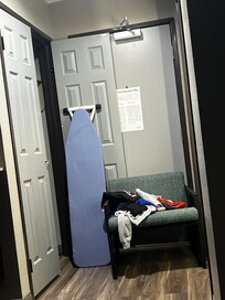 No reason I should has to stack things in front of a door or feel that unsafe.