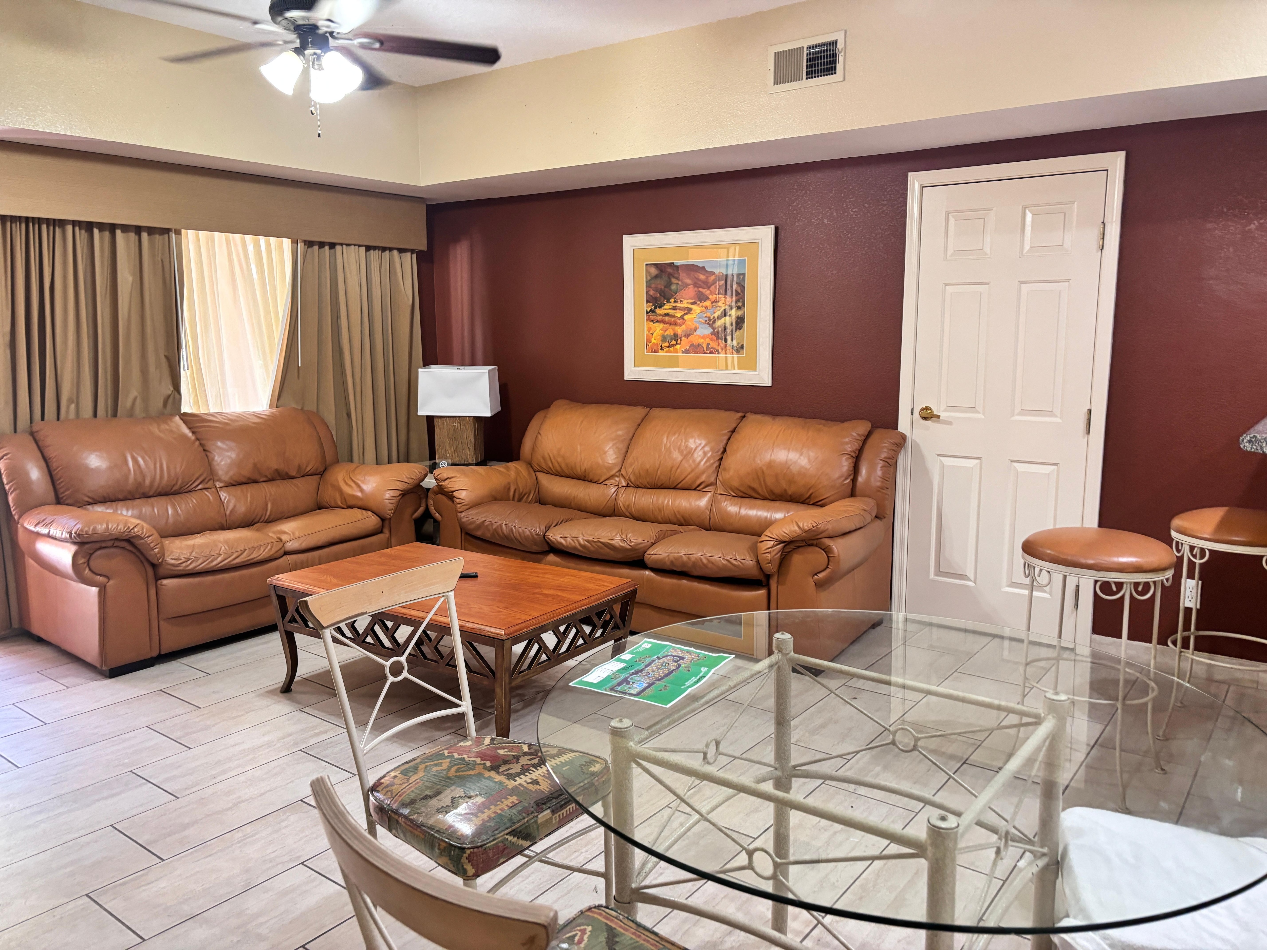 Living room (there is a 60in flat screen in there as well)