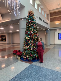 There beautiful lobby area, decorated very nice for Christmas Holiday.
