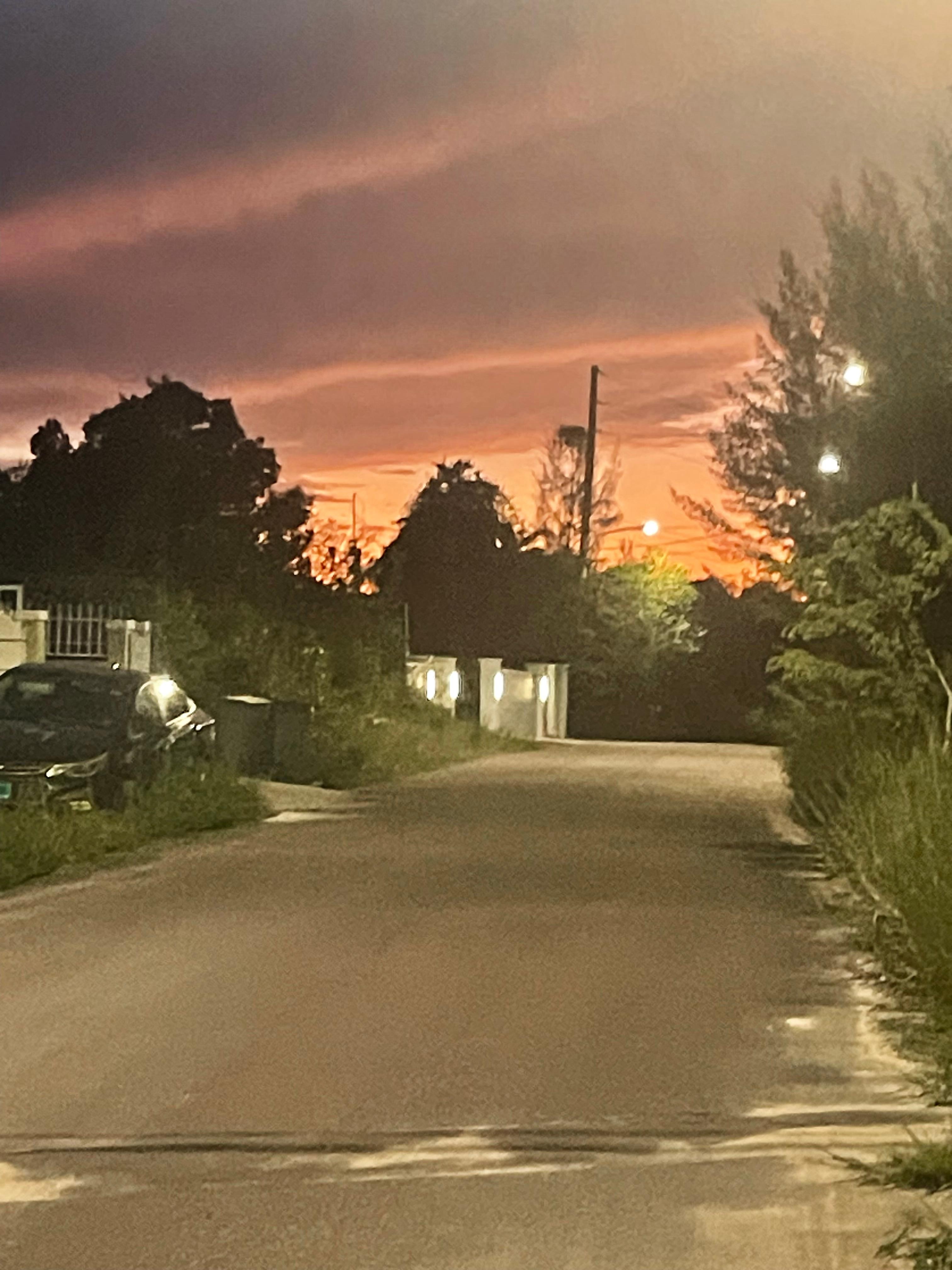 Sunset from the lane