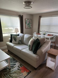 Hibiscus: Living area and pull out couch