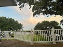 Distance to the dock area.