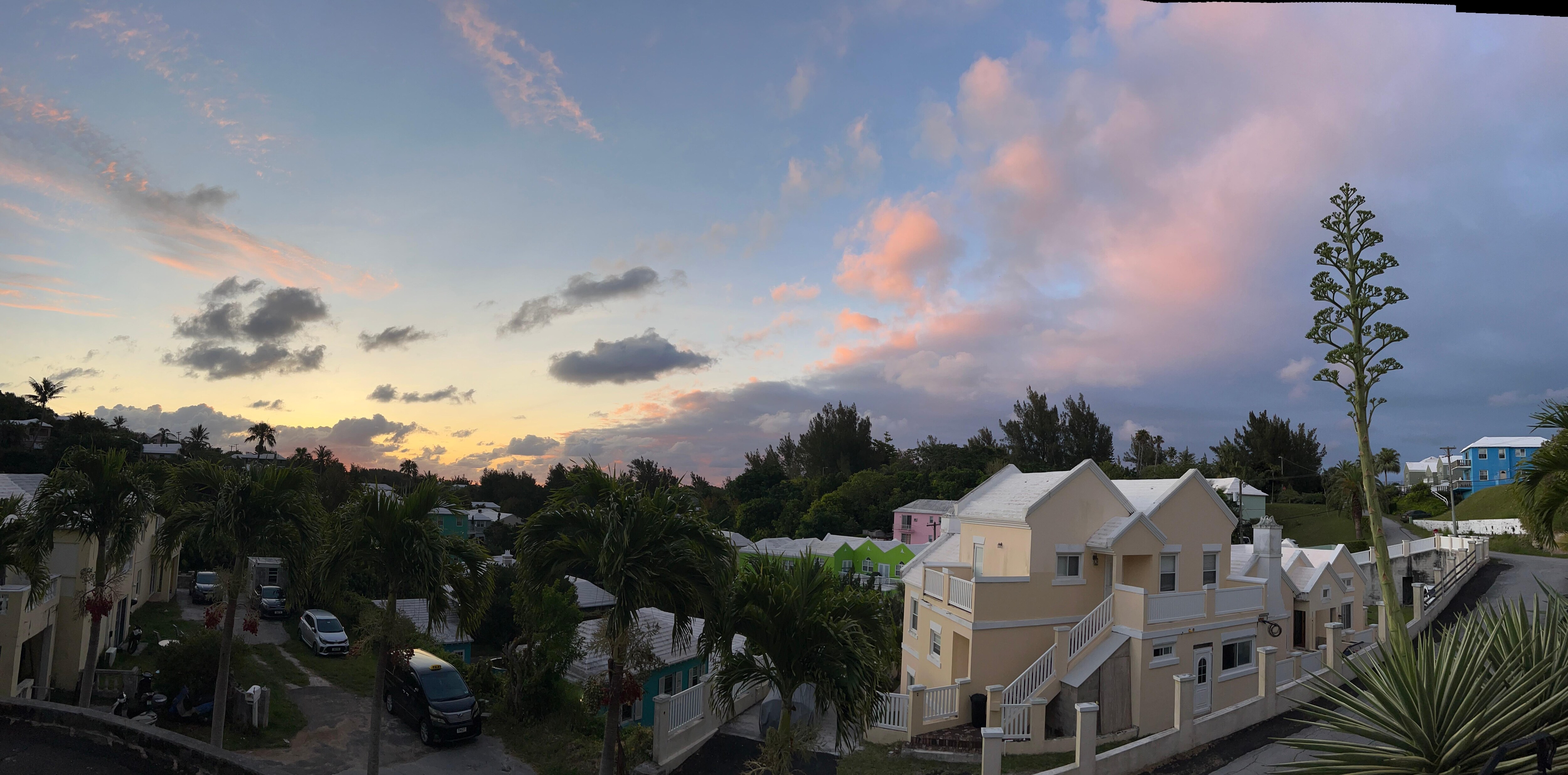 Sunrise from the balcony.