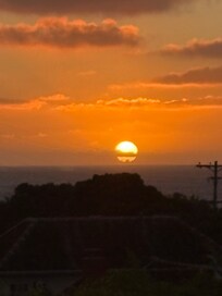 Sunset from upstairs balcony