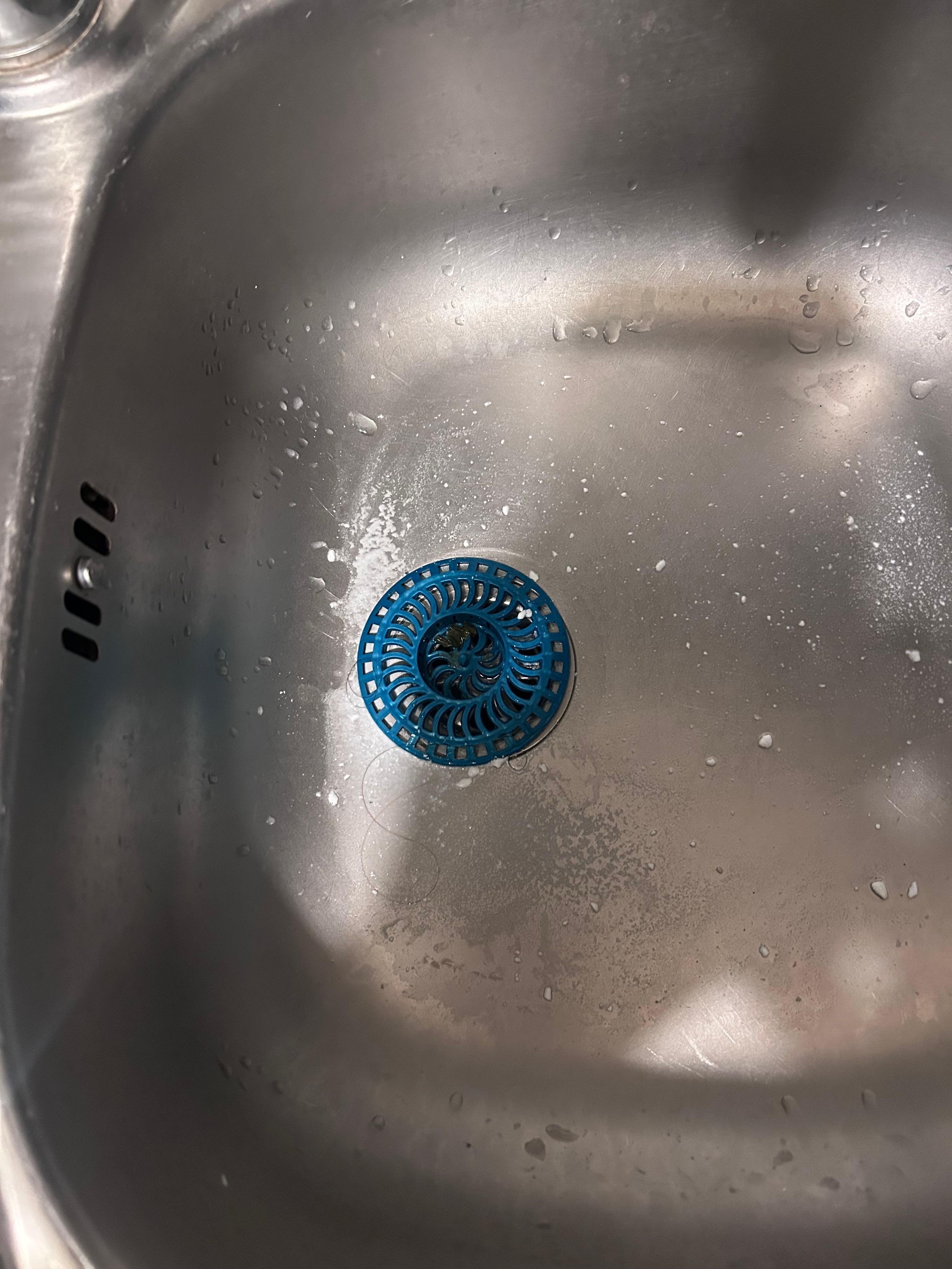Detergent left in sink