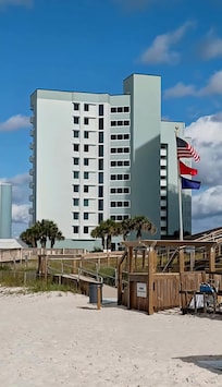 View of the Perdido Sun from the beach.