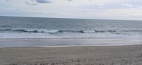 Waves on the beach from the beachfront at Holiday Inn Express 10/26/25