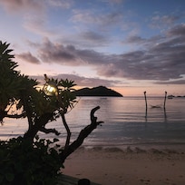 View of Lagoon from dinner