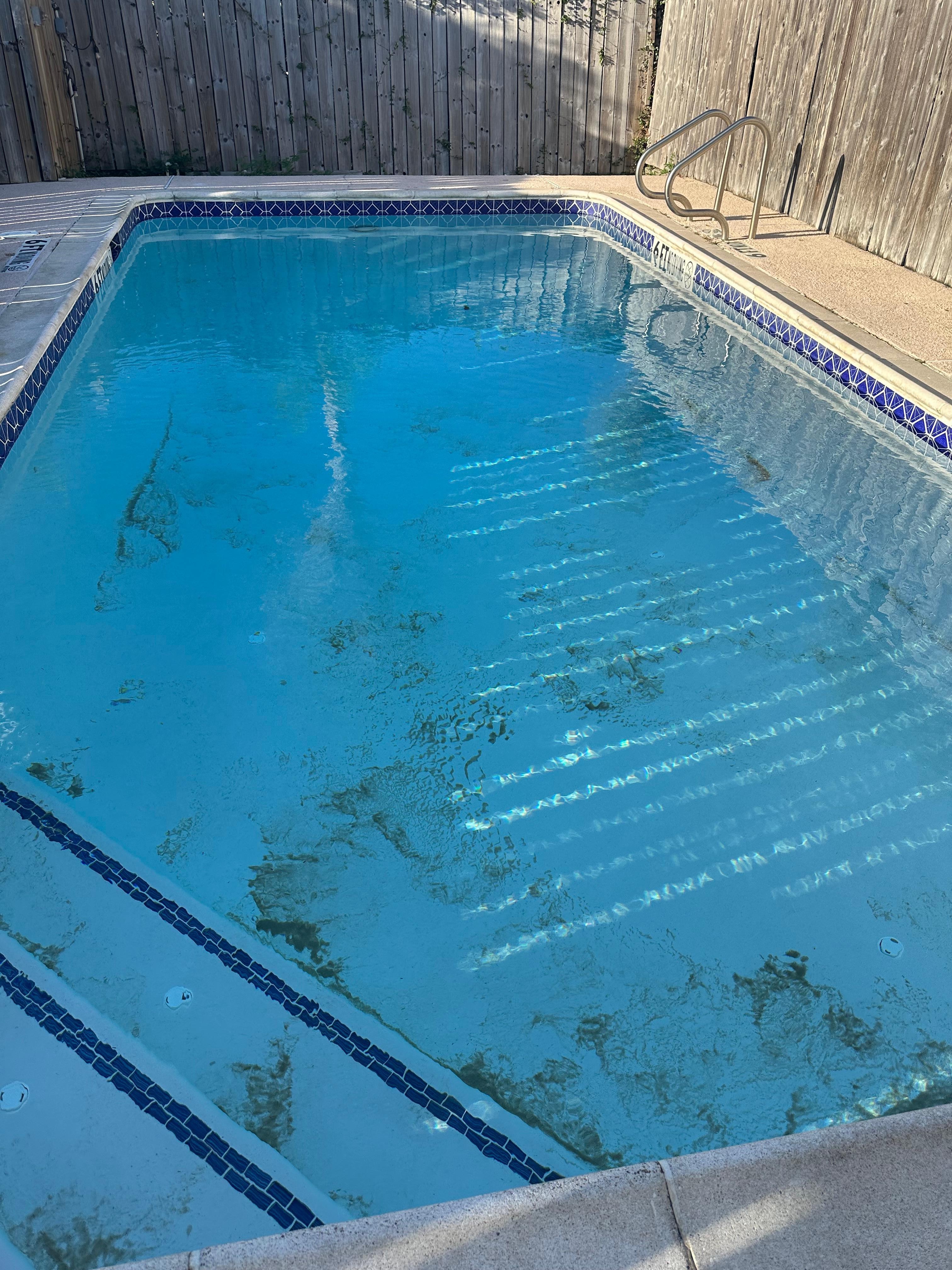 Pool when we first arrived 