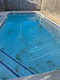 Pool when we first arrived