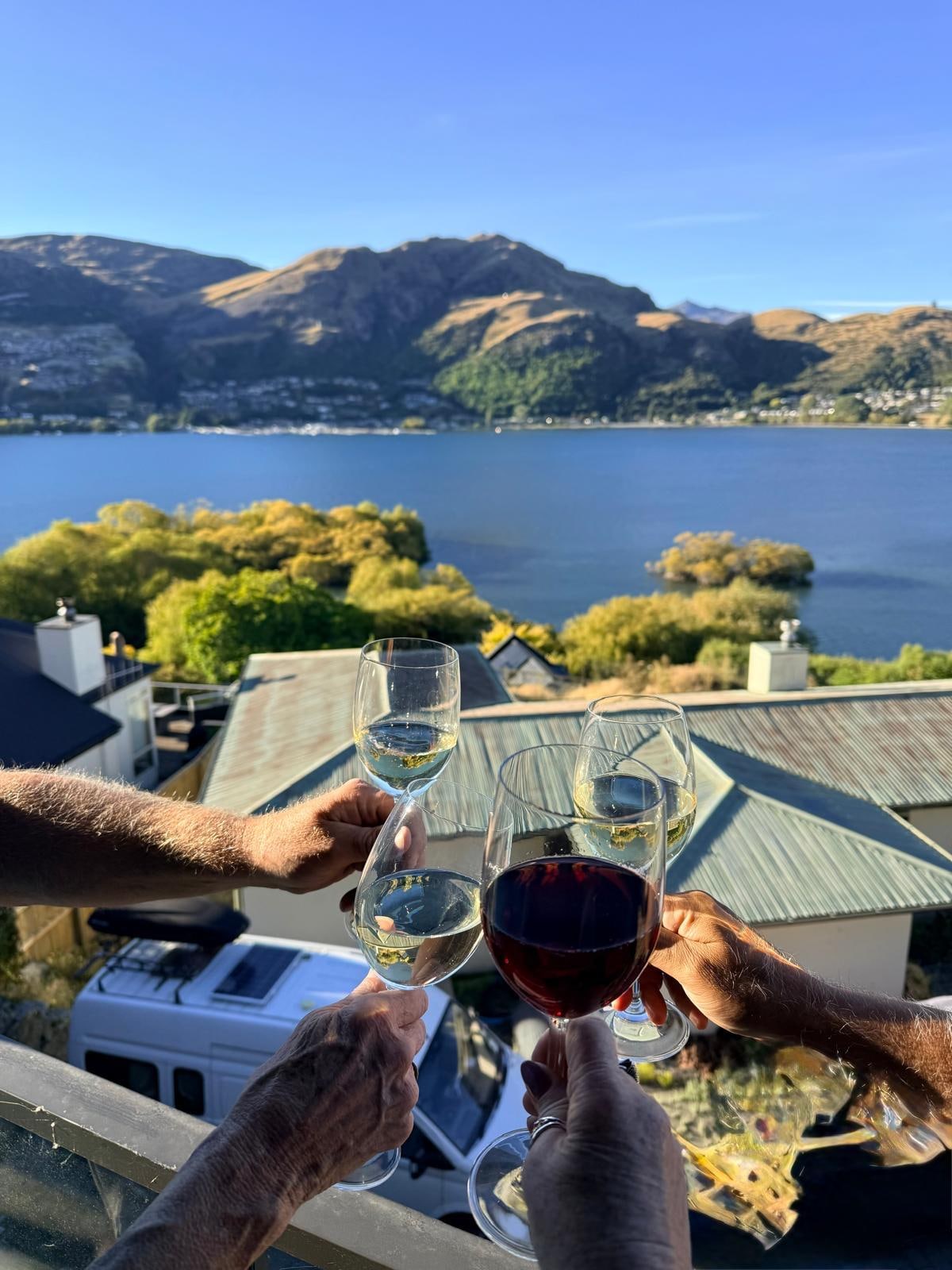 View from main living area and back deck. 