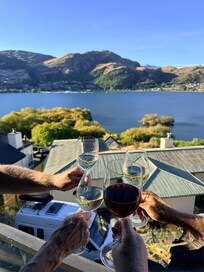 View from main living area and back deck.