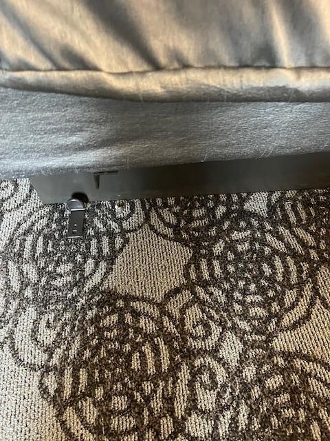 bed out off frame 