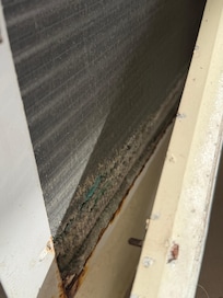 The non working a/c falling apart